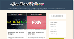 Desktop Screenshot of elsignificadodeloscolores.com