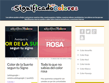 Tablet Screenshot of elsignificadodeloscolores.com
